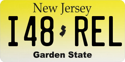NJ license plate I48REL