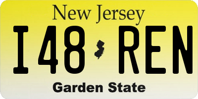 NJ license plate I48REN