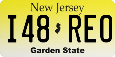 NJ license plate I48REO