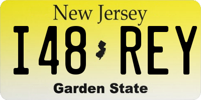NJ license plate I48REY