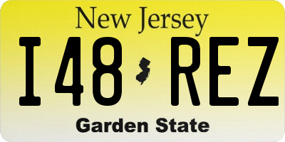 NJ license plate I48REZ