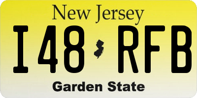 NJ license plate I48RFB