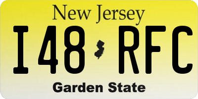 NJ license plate I48RFC