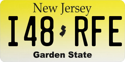 NJ license plate I48RFE