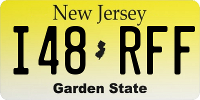 NJ license plate I48RFF