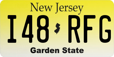 NJ license plate I48RFG