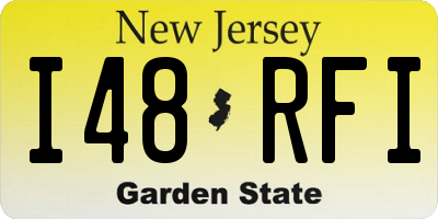NJ license plate I48RFI