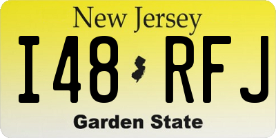 NJ license plate I48RFJ