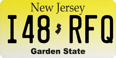 NJ license plate I48RFQ