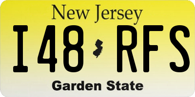 NJ license plate I48RFS
