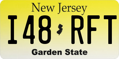 NJ license plate I48RFT