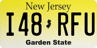 NJ license plate I48RFU