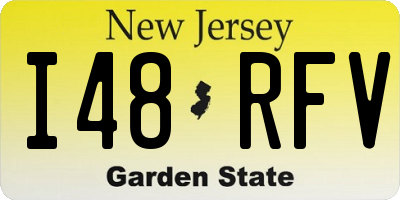 NJ license plate I48RFV