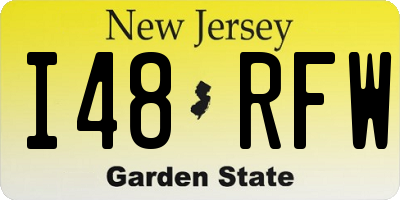 NJ license plate I48RFW