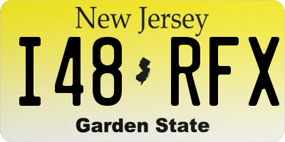 NJ license plate I48RFX