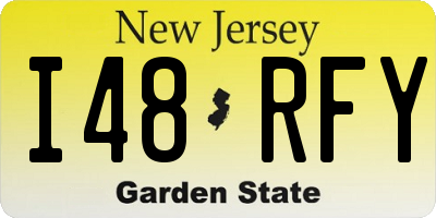 NJ license plate I48RFY