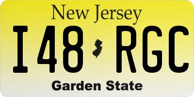 NJ license plate I48RGC