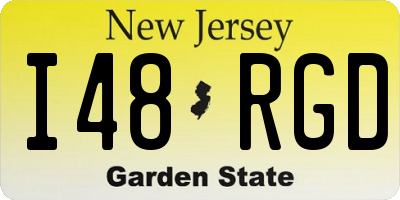 NJ license plate I48RGD