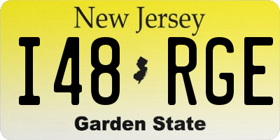 NJ license plate I48RGE