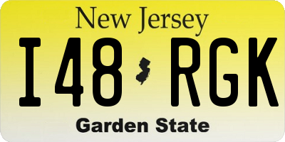 NJ license plate I48RGK