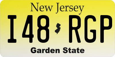 NJ license plate I48RGP