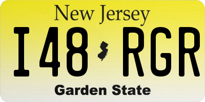 NJ license plate I48RGR