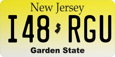 NJ license plate I48RGU