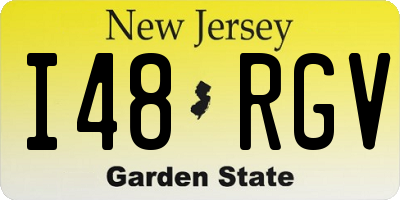 NJ license plate I48RGV