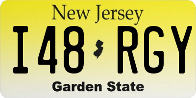 NJ license plate I48RGY
