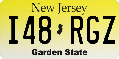 NJ license plate I48RGZ