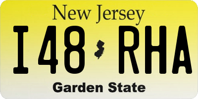 NJ license plate I48RHA