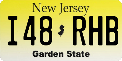 NJ license plate I48RHB