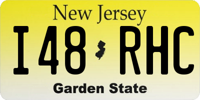 NJ license plate I48RHC