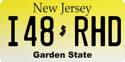 NJ license plate I48RHD