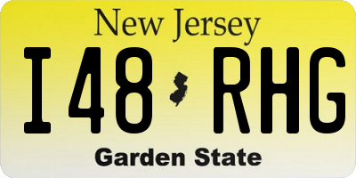 NJ license plate I48RHG