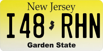 NJ license plate I48RHN