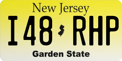 NJ license plate I48RHP
