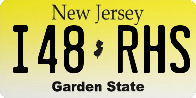 NJ license plate I48RHS