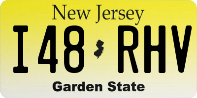 NJ license plate I48RHV