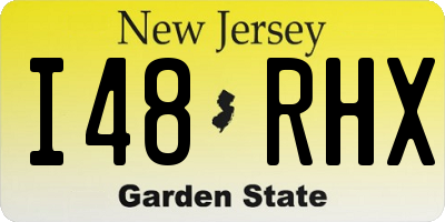 NJ license plate I48RHX