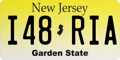 NJ license plate I48RIA