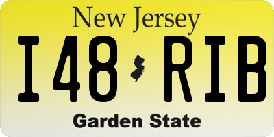 NJ license plate I48RIB