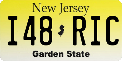 NJ license plate I48RIC