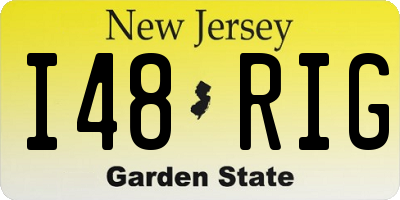 NJ license plate I48RIG