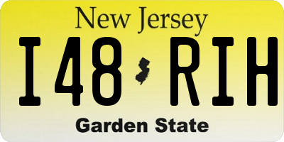 NJ license plate I48RIH