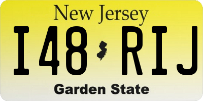 NJ license plate I48RIJ