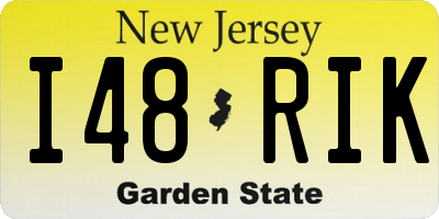 NJ license plate I48RIK