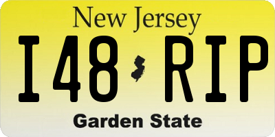 NJ license plate I48RIP