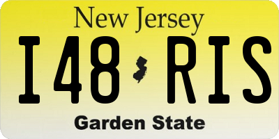 NJ license plate I48RIS