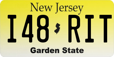 NJ license plate I48RIT